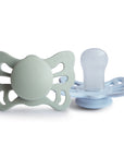 FRIGG Butterfly Anatomical Silicone Pacifier 2-Pack (0-6 Months)