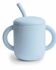 Silicone Training Cup + Straw