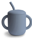 Silicone Training Cup + Straw