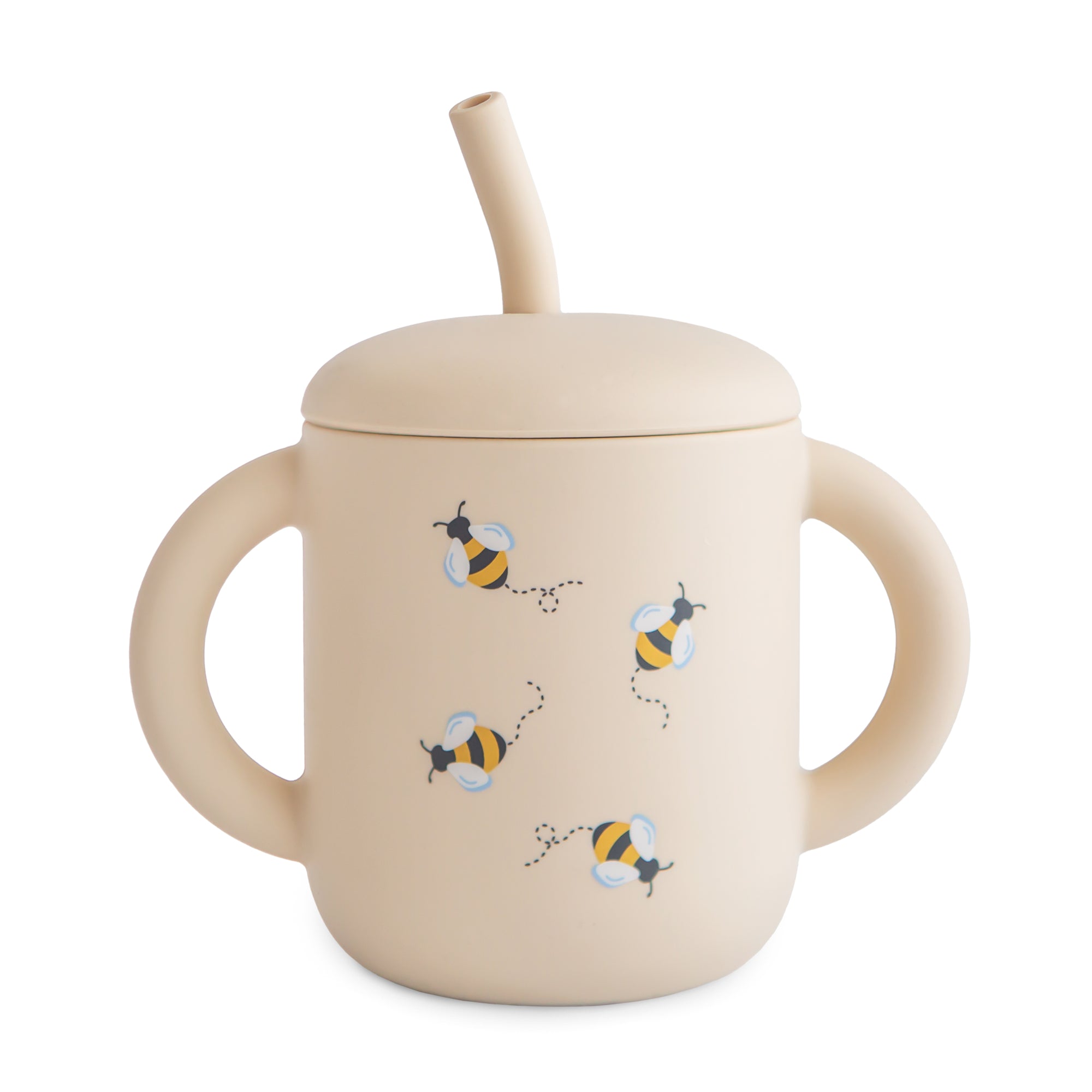 Silicone Training Cup + Straw