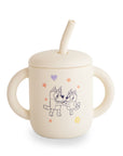 Bluey x Mushie Silicone Training Cup + Straw