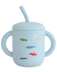 Silicone Training Cup + Straw