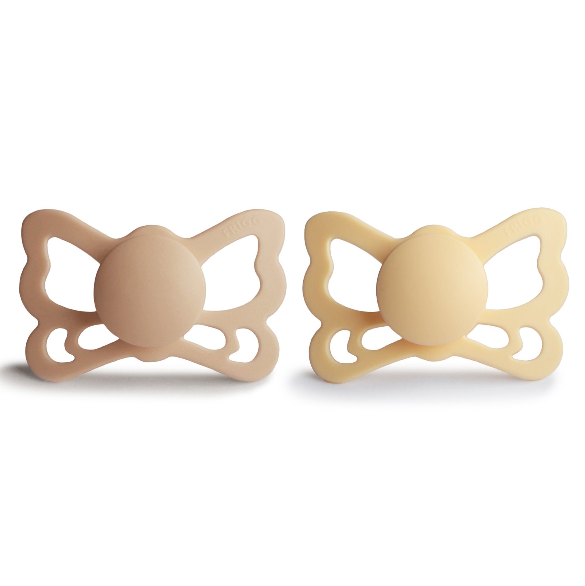 FRIGG Butterfly Anatomical Silicone Pacifier 2-Pack (6-18 Months)