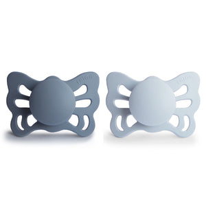 FRIGG Butterfly Anatomical Silicone Pacifier 2-Pack (0-6 Months)