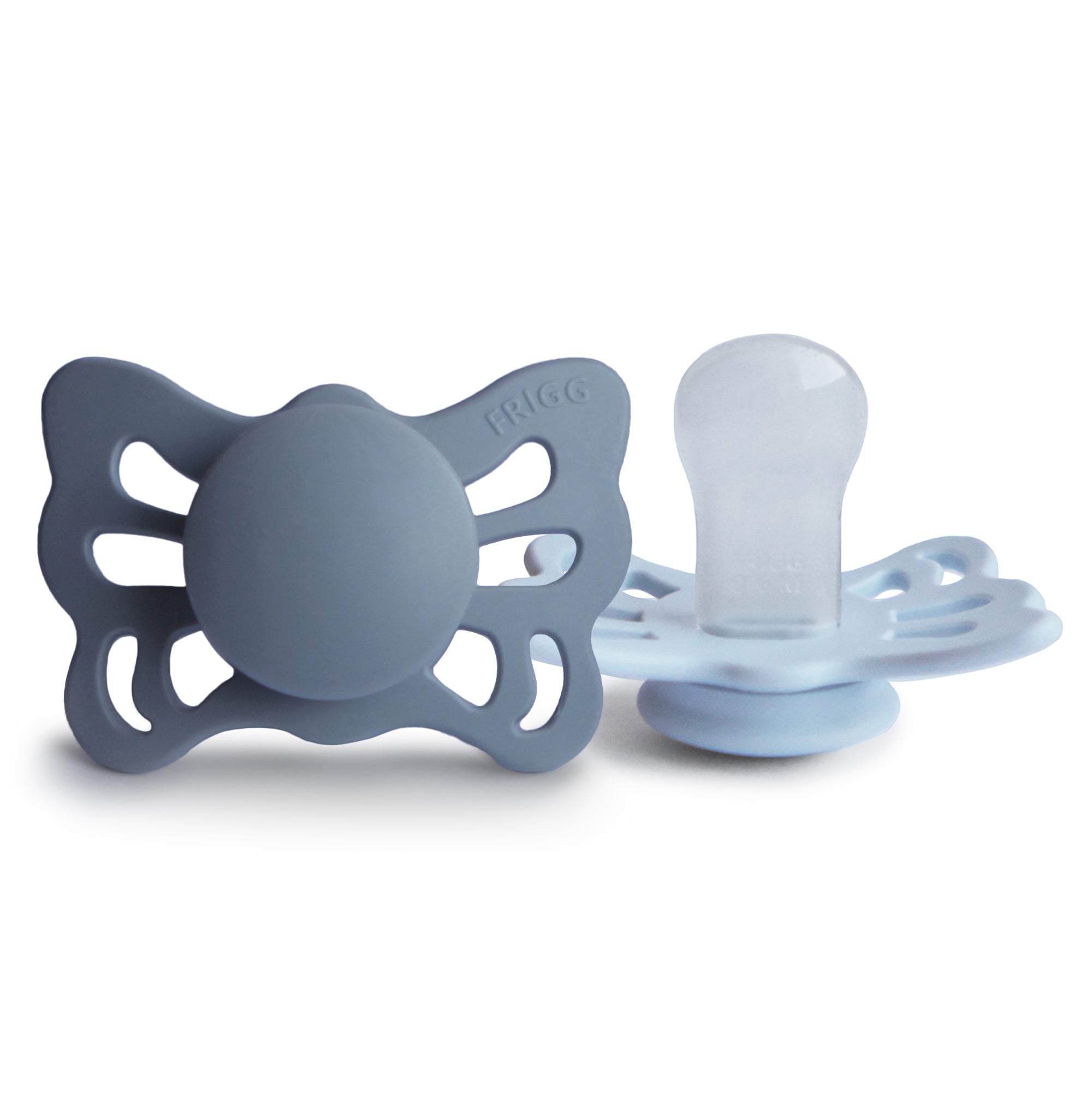 FRIGG Butterfly Anatomical Silicone Pacifier 2-Pack (0-6 Months)