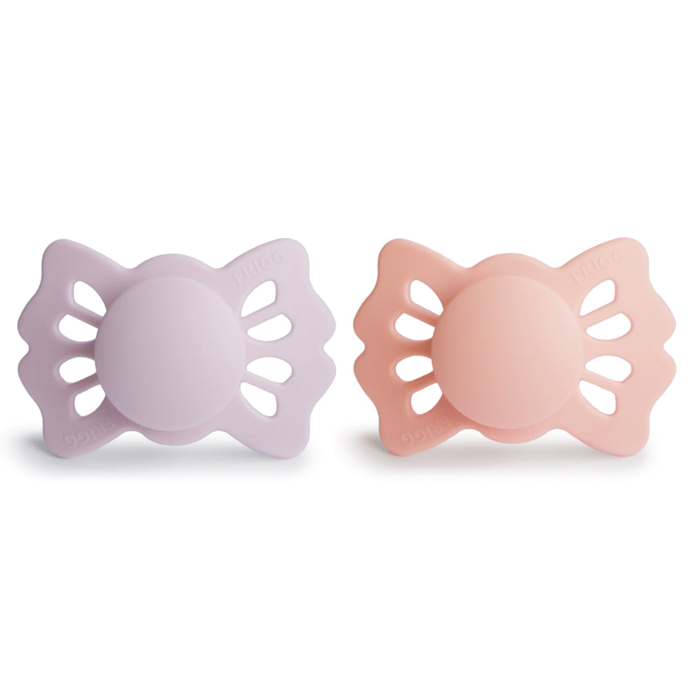 FRIGG Lucky Symmetrical Silicone Pacifier 2-Pack (0-6 Months) Cream/Sage
