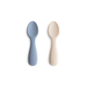 Mushie Silicone Baby Feeding Spoons Set NEW IN PACKAGE