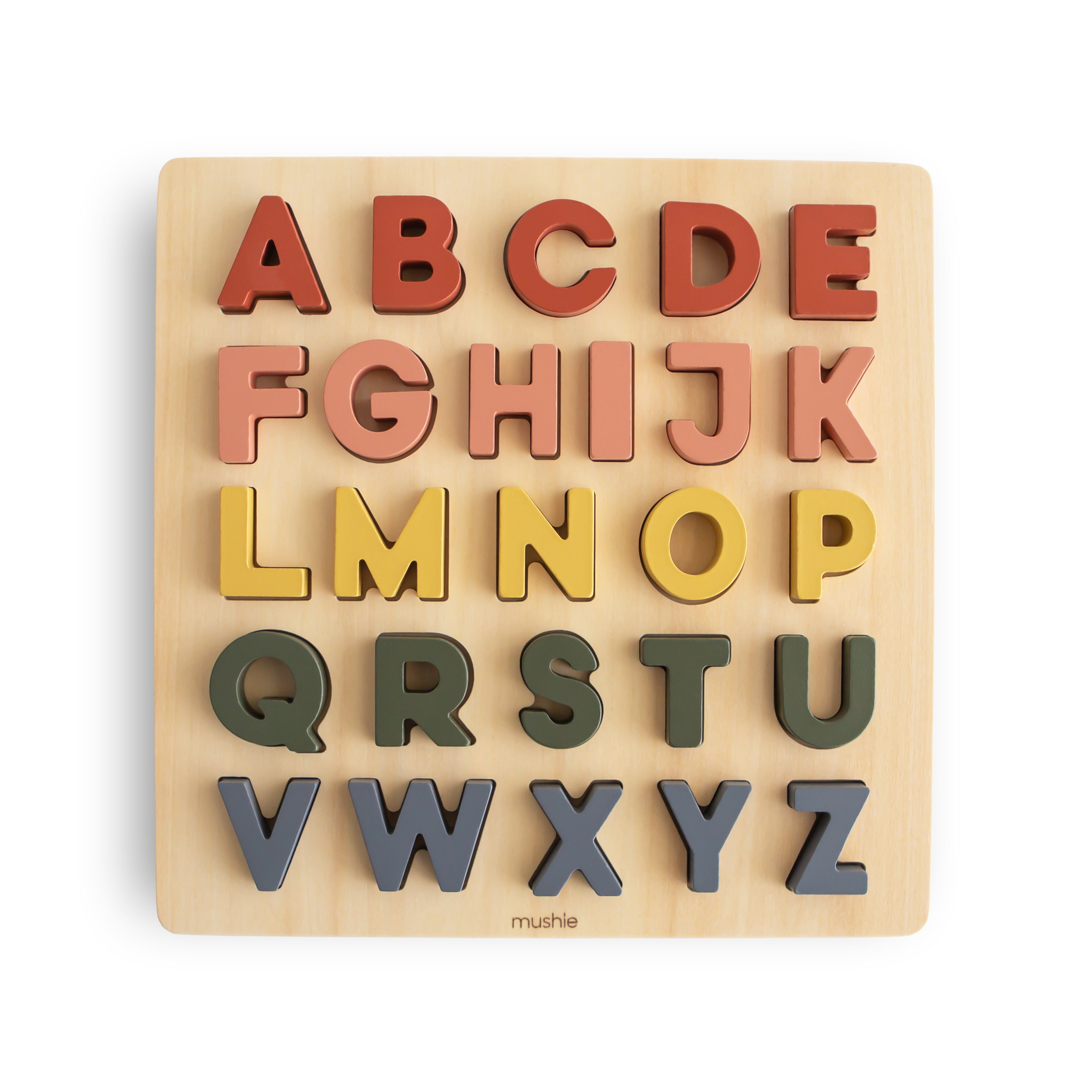 Wooden Alphabet Puzzle – Mushie