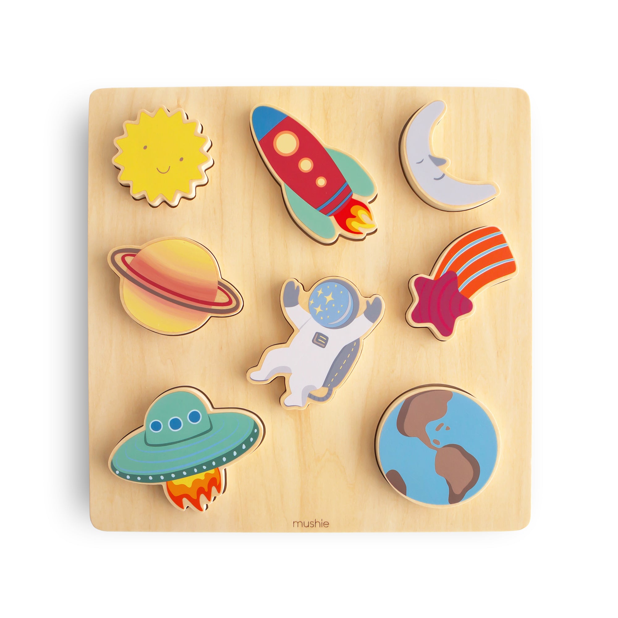 Wooden Space Puzzle – Mushie