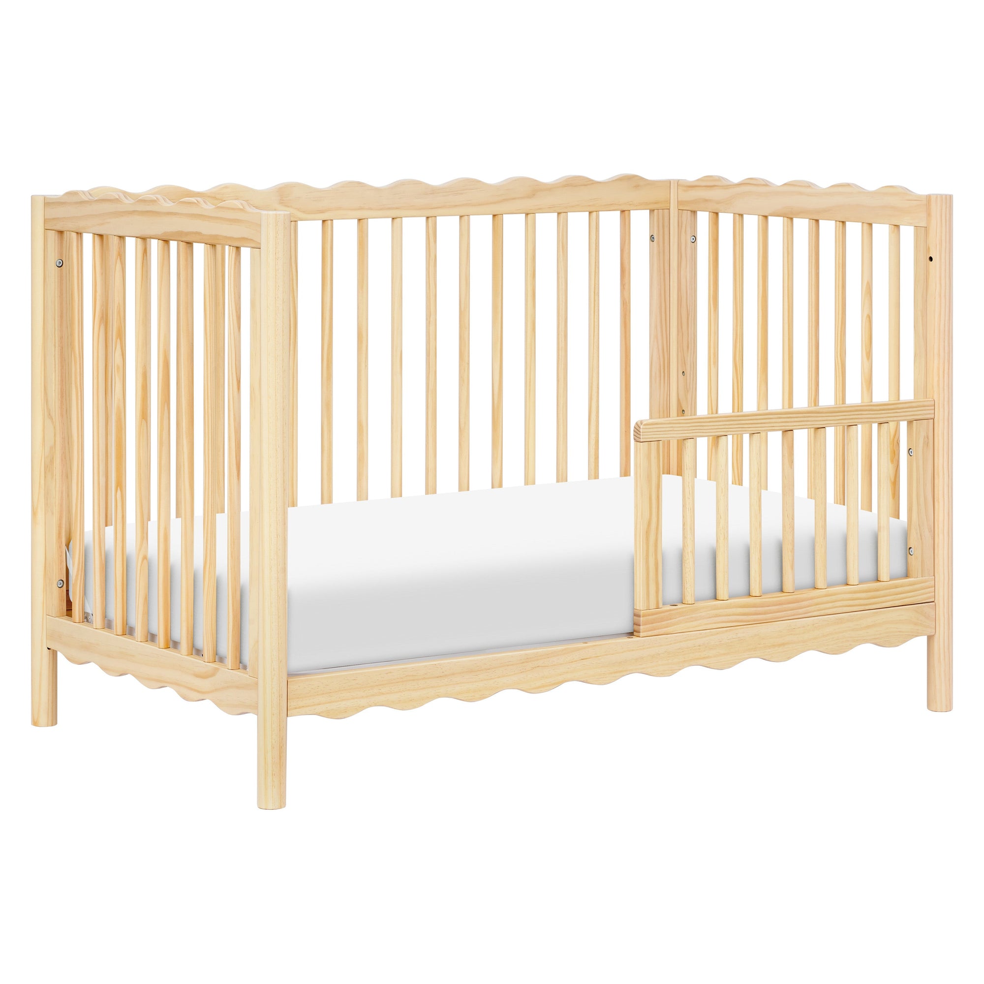 babyletto x Mushie Swell 4-in-1 Convertible Crib with Toddler Bed Conversion Kit