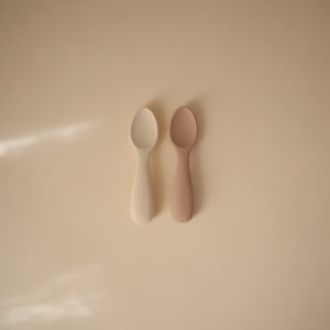 Silicone Toddler Starter Spoons 2-Pack