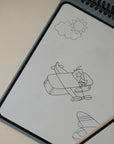 Vehicles Reusable Water Color Pad