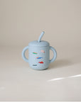 Silicone Training Cup + Straw