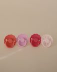 FRIGG Natural Rubber Rosy Romance Pacifier 4-Pack