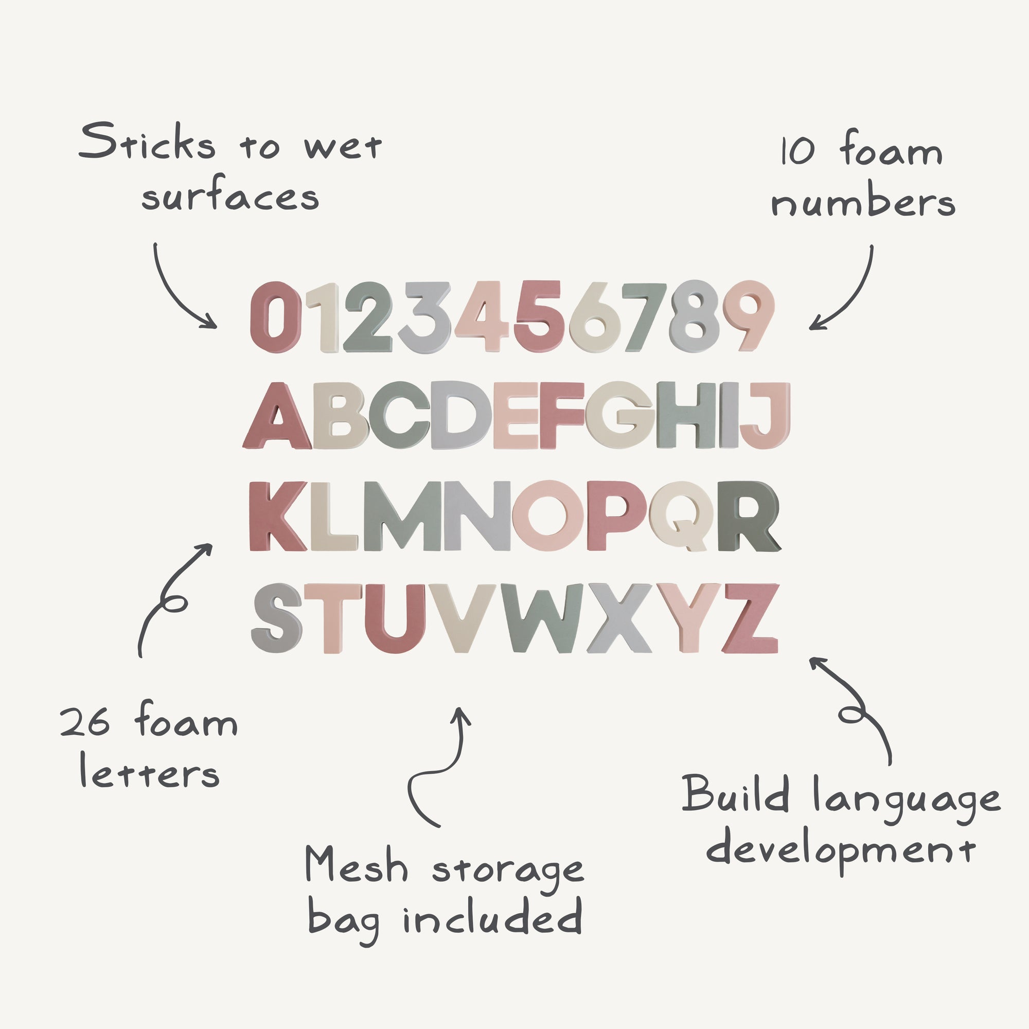 Letters &amp; Numbers Bath Play Set