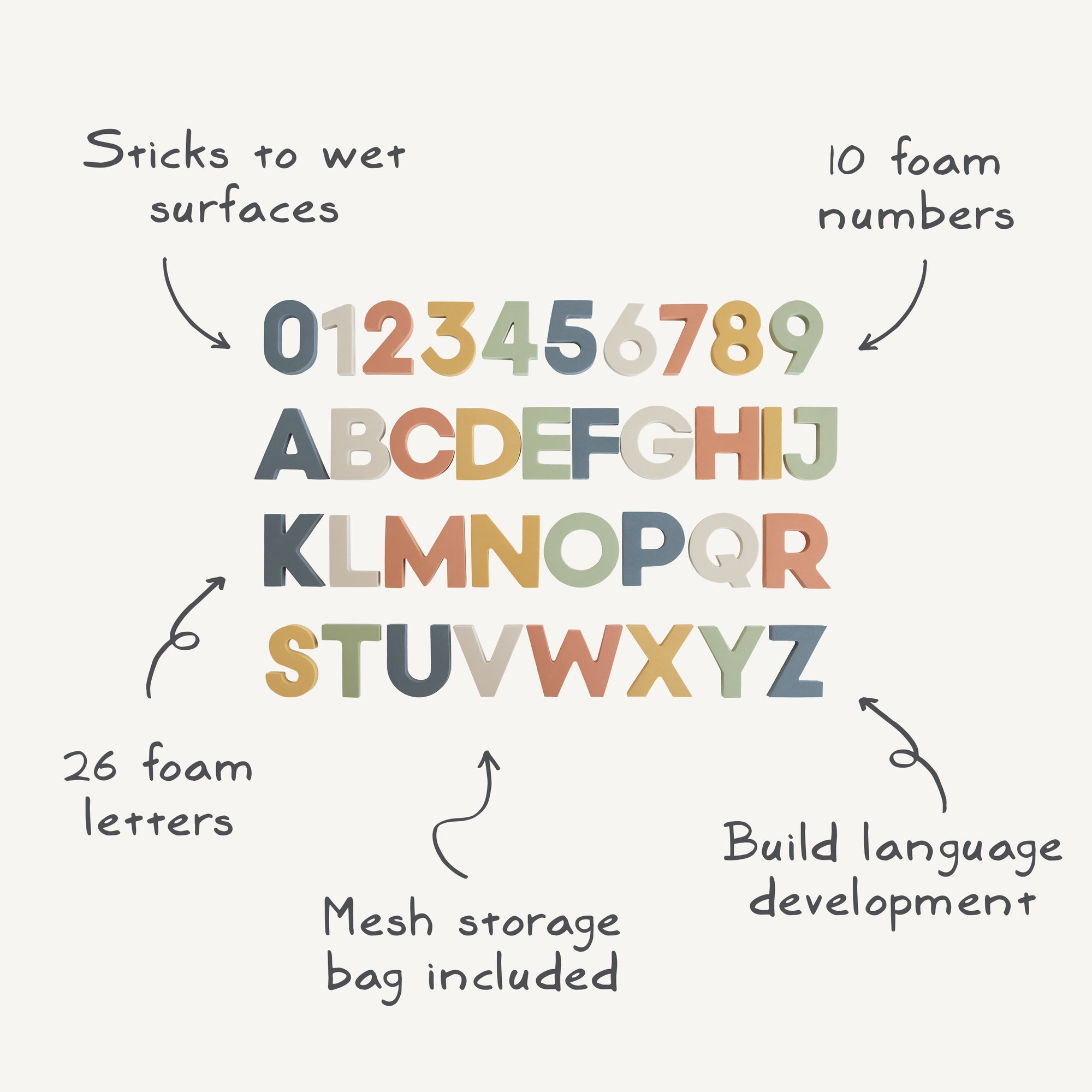 Letters &amp; Numbers Bath Play Set