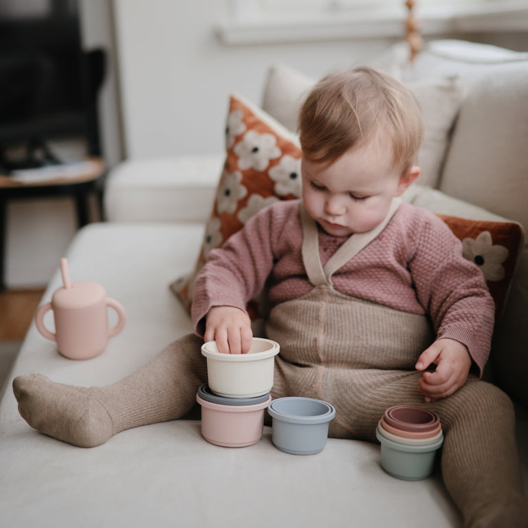 Mushie Stacking Cups Toy