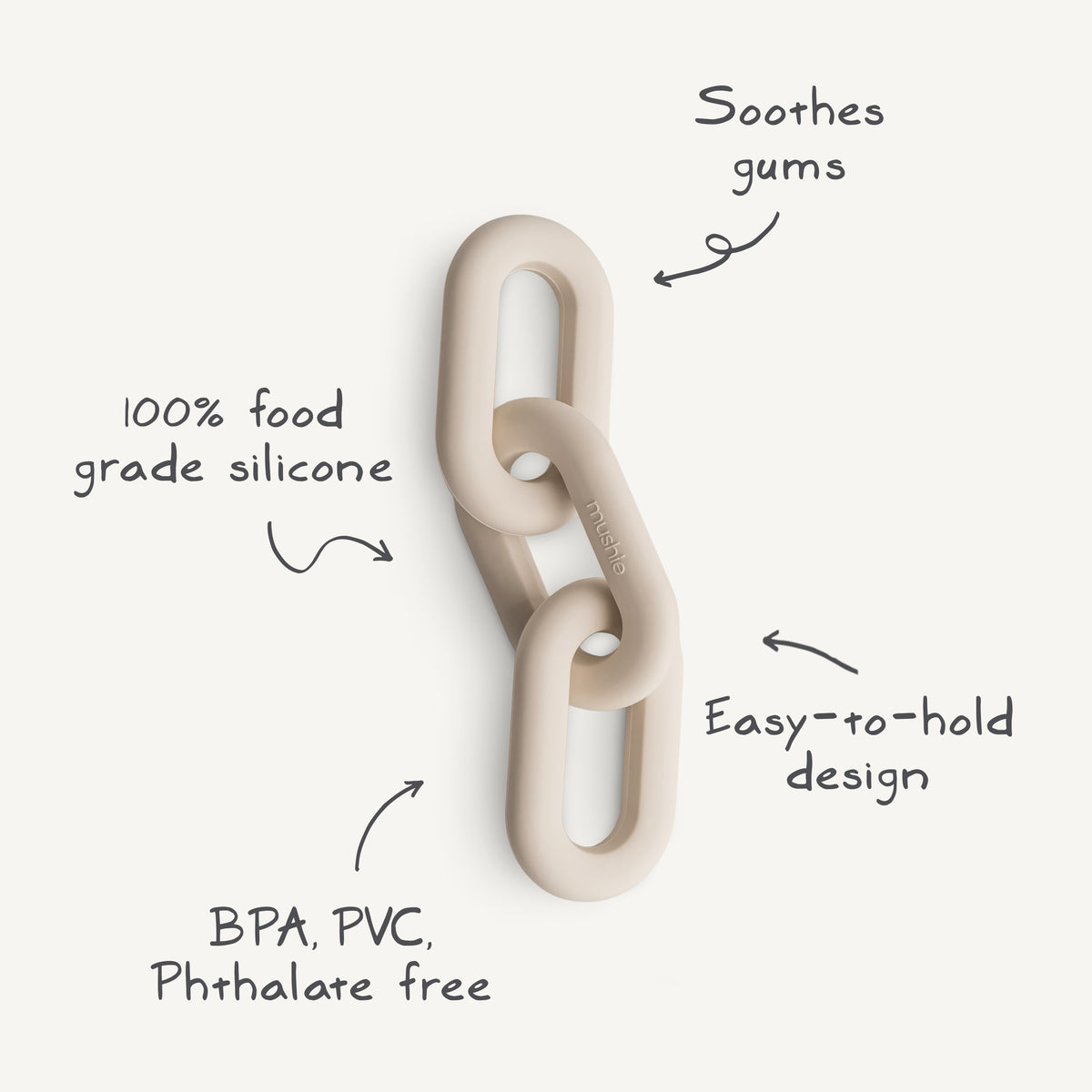 Links Teether – Mushie