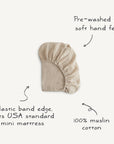 Mini Muslin Crib Sheet