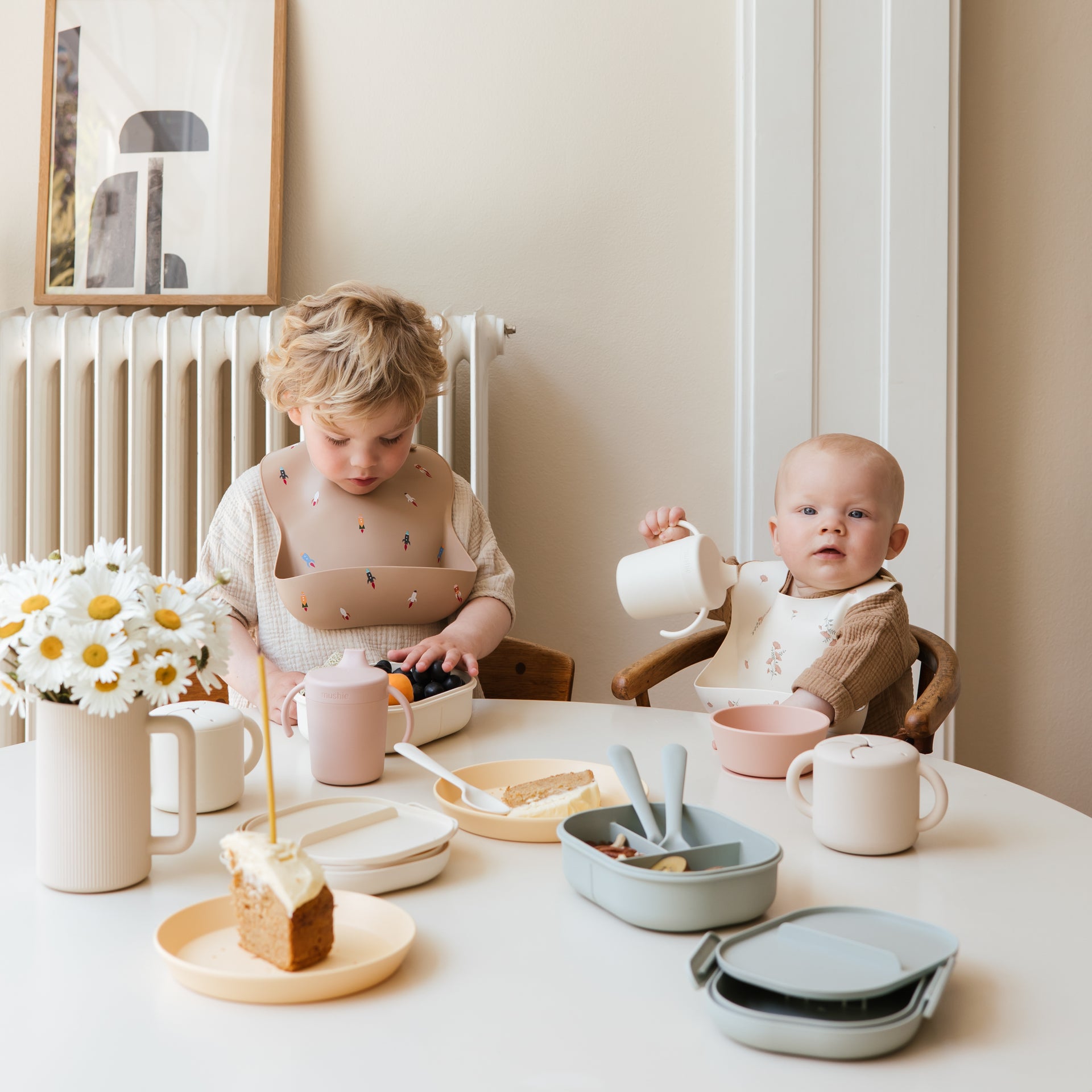 Mushie Baby Dinnerware Fork and Spoon Set