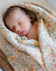 Organic Cotton Muslin Swaddle Blanket