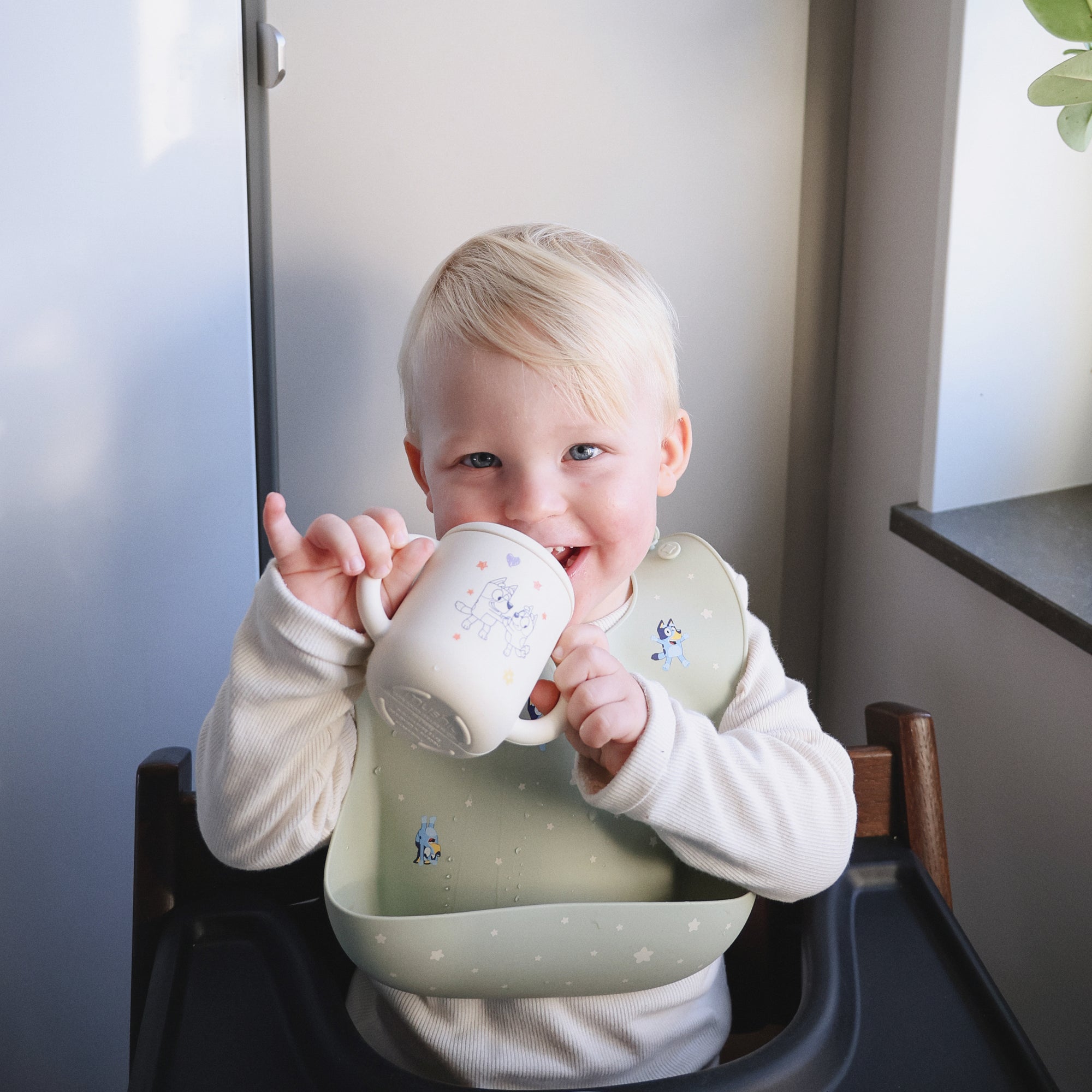 Bluey x Mushie Silicone Training Cup + Straw