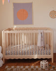 babyletto x Mushie Swell 4-in-1 Convertible Crib with Toddler Bed Conversion Kit