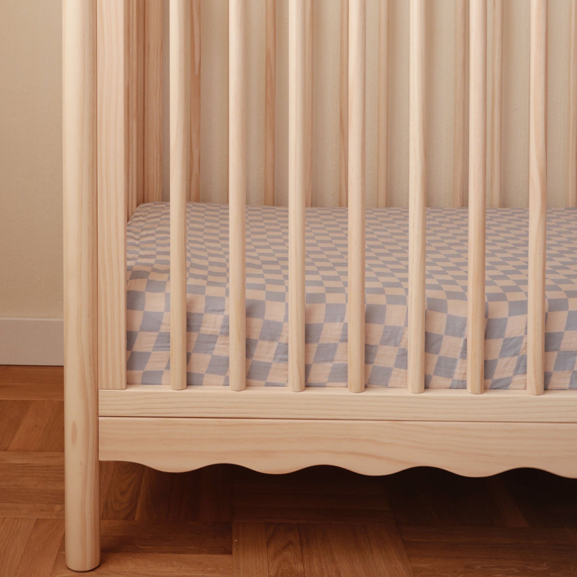 babyletto x Mushie Swell 4-in-1 Convertible Crib with Toddler Bed Conversion Kit