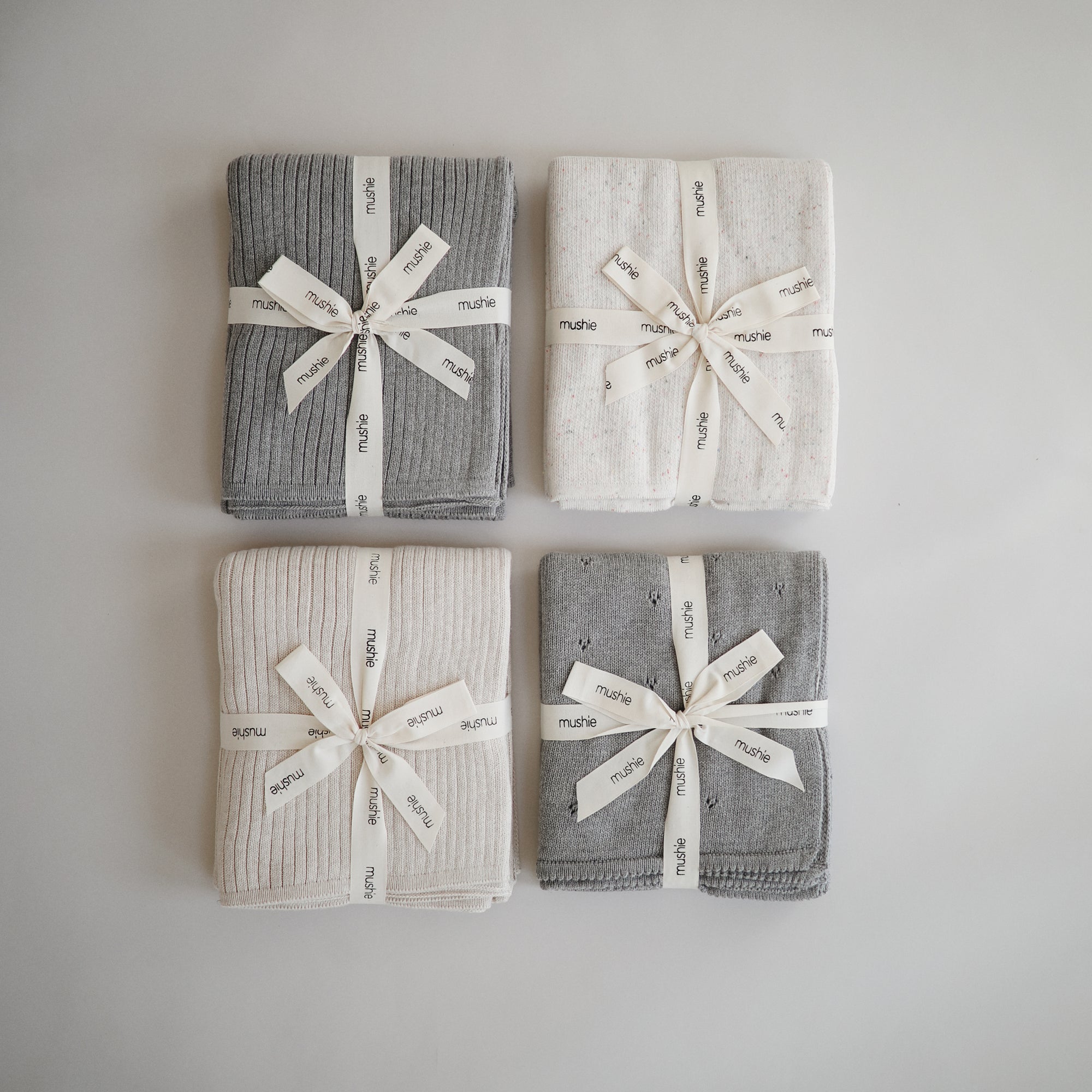 Knitted Pointelle Baby Blanket