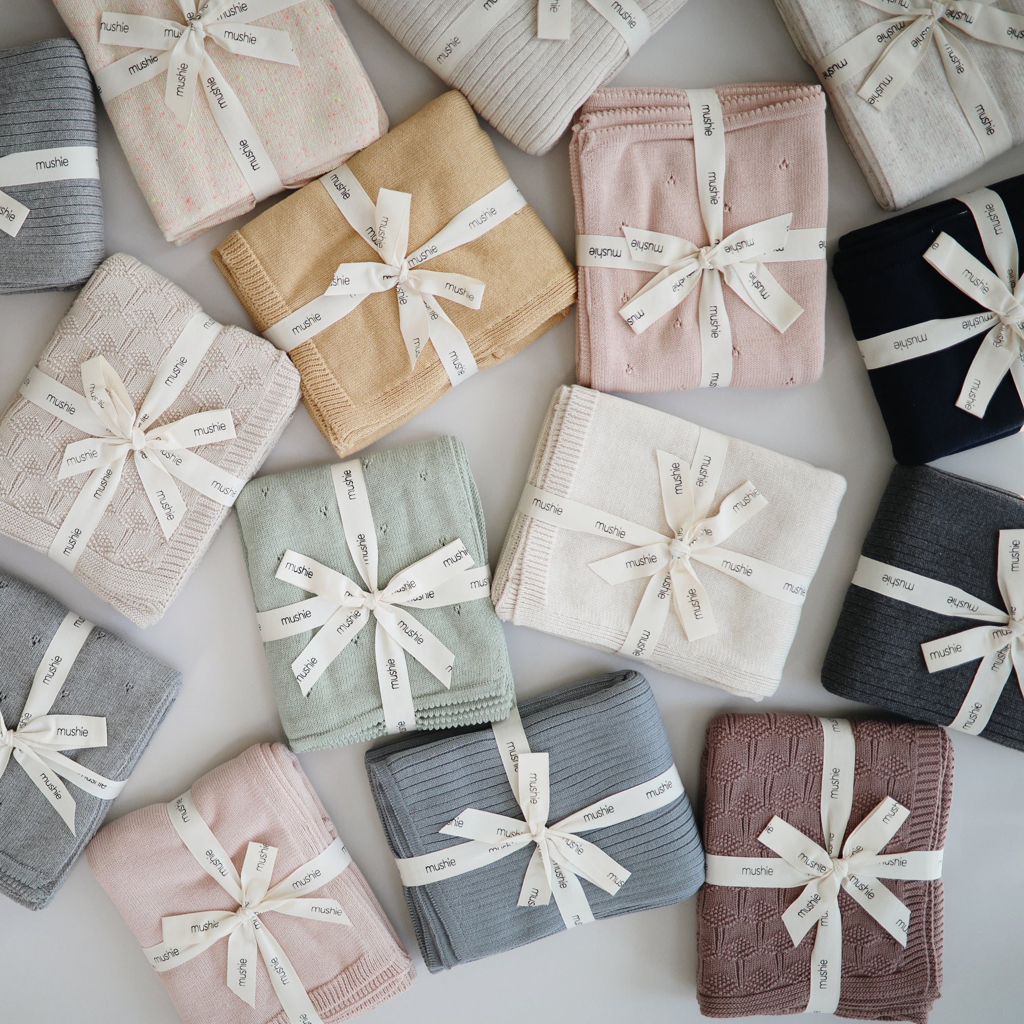 Knitted Pointelle Baby Blanket