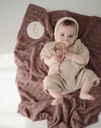 Knitted Honeycomb Baby Blanket