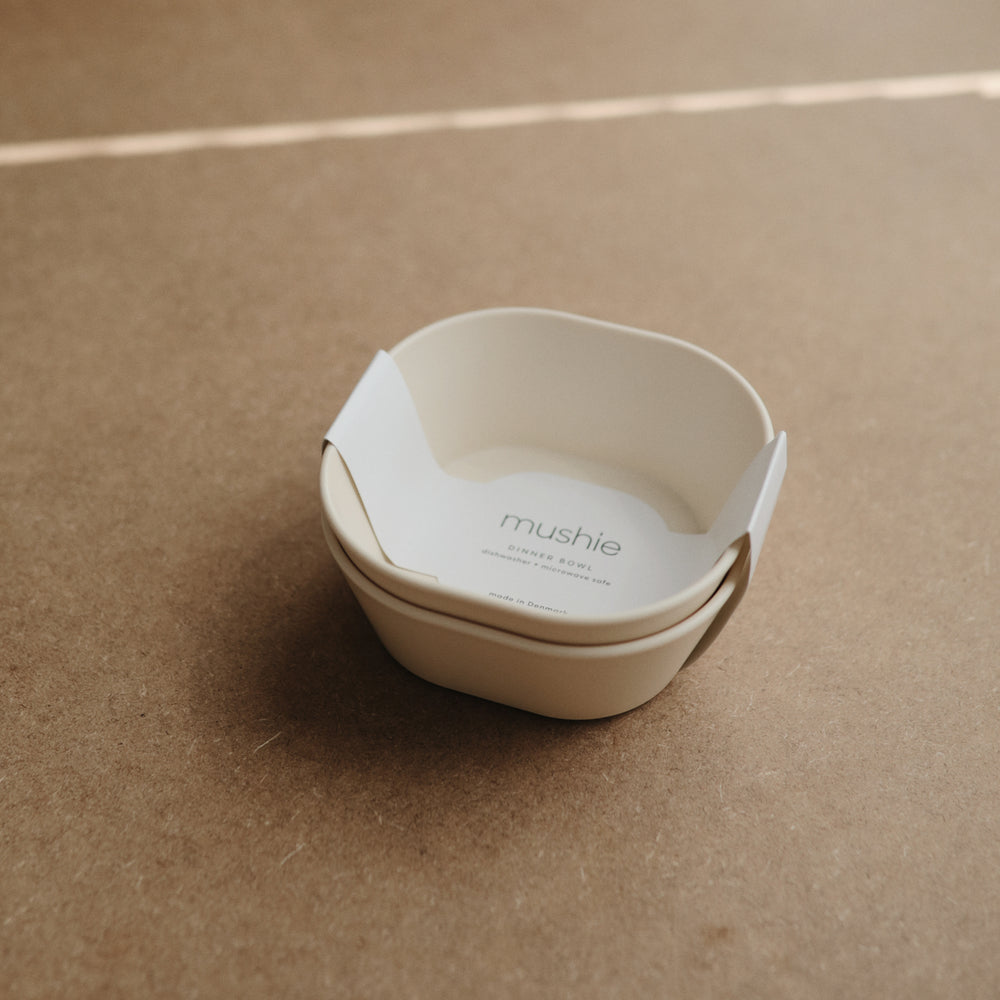 Mushie Square Dinnerware Bowl, Set of 2 - Sage – Elenfhant