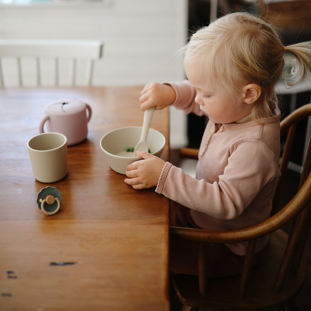 Mushie  Baby Feeding Spoons – Stacking Cups