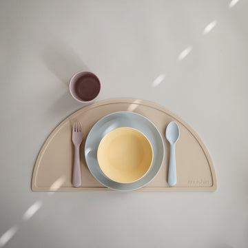 Mushie - Round Dinnerware Bowl Set of 2 (Mustard)