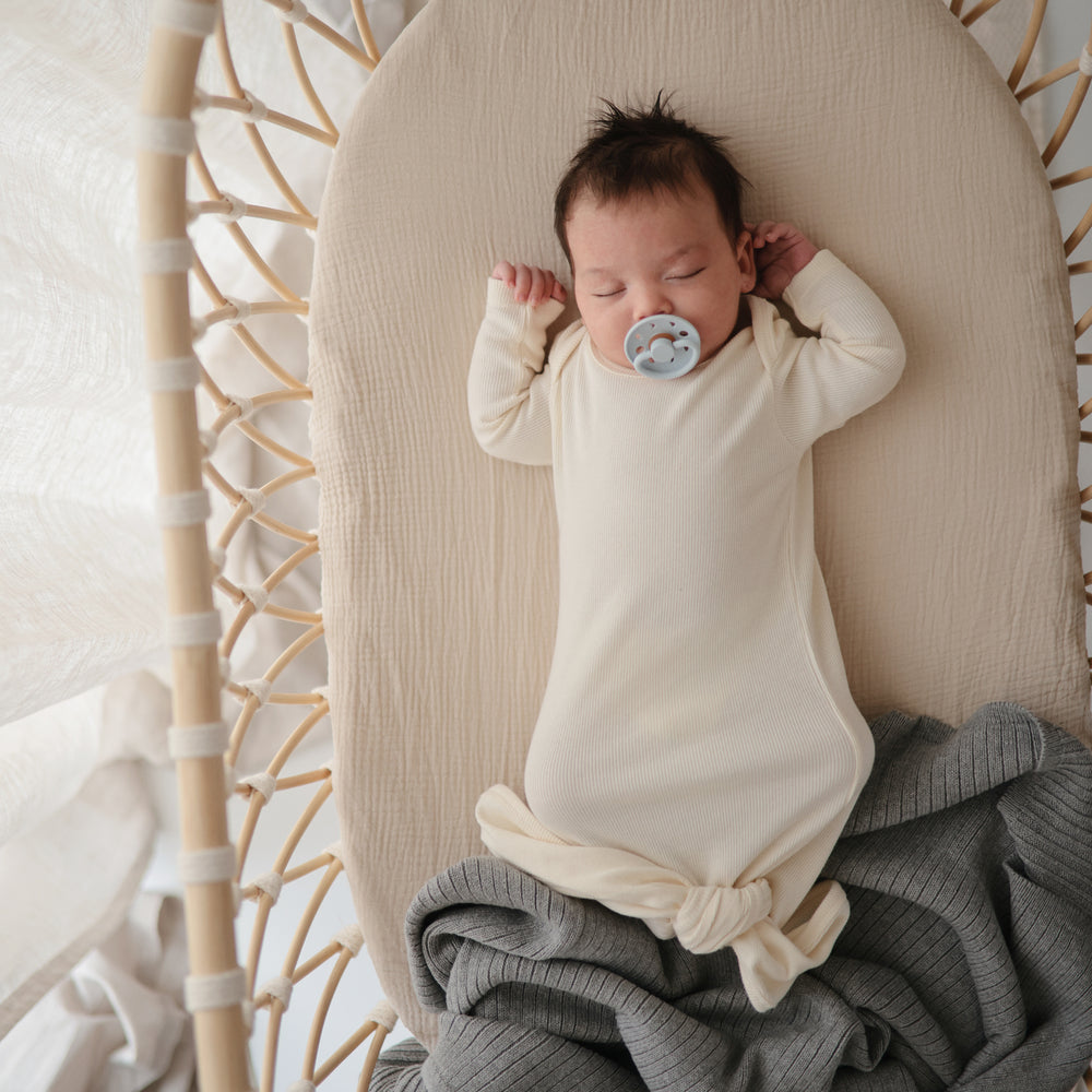 Mushie Ribbed Baby Blanket - Baby Naya
