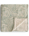 Green Paisley Organic Cotton Swaddle