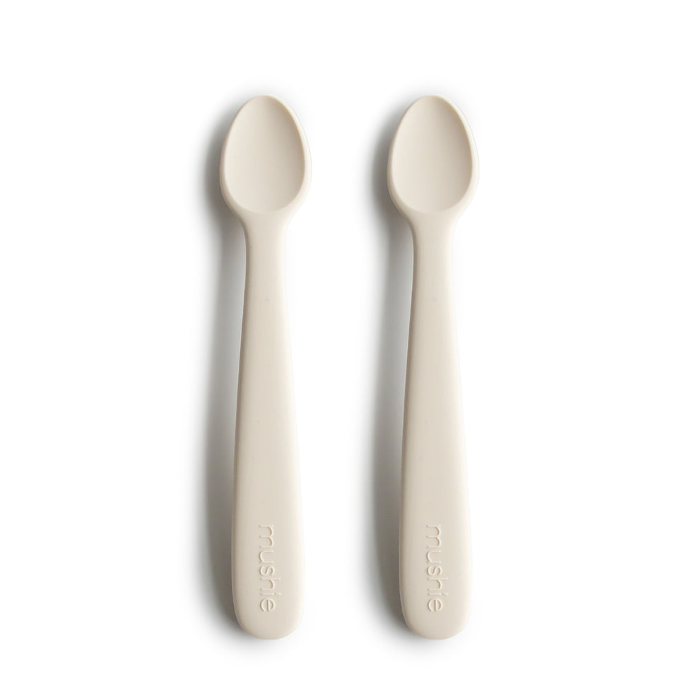 Mushie Silicone Feeding Spoons (Soft Lilac) 2-Pack