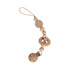 The mushie Silicone Pacifier Clip | Mila features stylish silicone beads and a sturdy metal clip, offering a safe, elegant alternative to wood clips. Shown on a white background, it's perfect for keeping pacifiers close and secure.