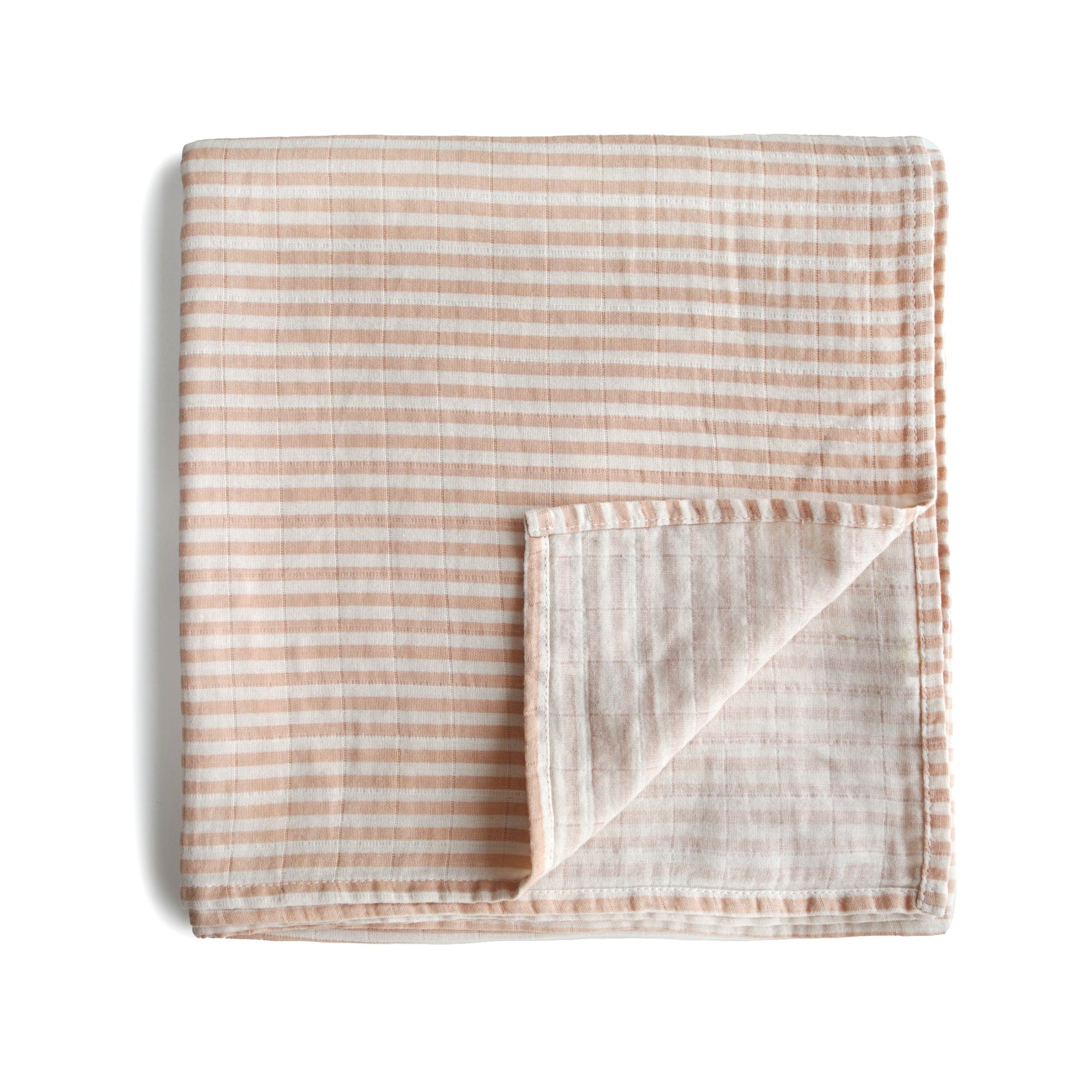 Natural Stripe Organic Cotton Swaddle