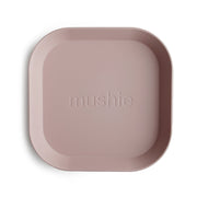 Square Dinnerware Plates, Set of 2 (Blush)