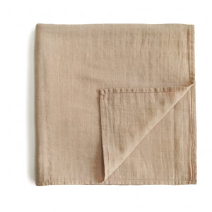 Pale Taupe Organic Cotton Swaddle