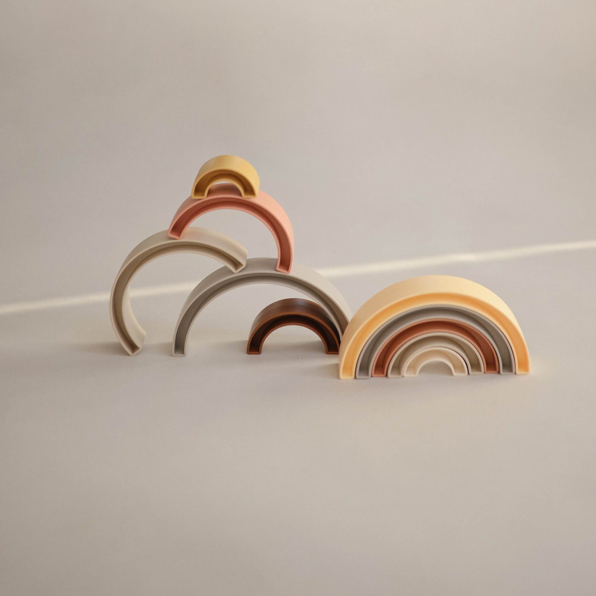 Mushie Rainbow Stacker Toy Mushie Rainbow Stacker Toy