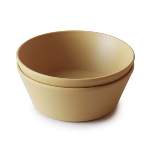 Round Dinnerware Bowl, Set of 2 (Mustard)