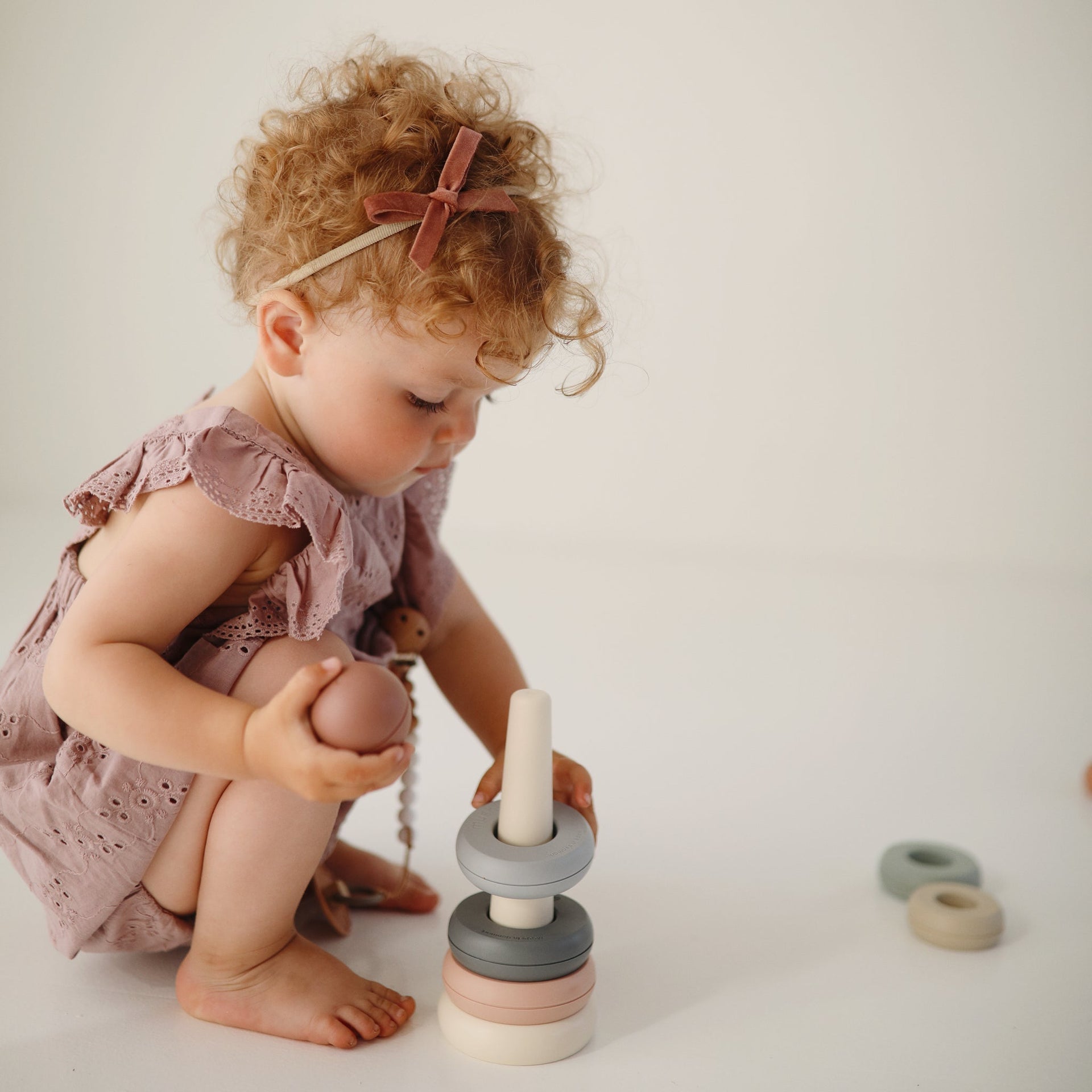 Mushie Baby Stacking Rings Toy