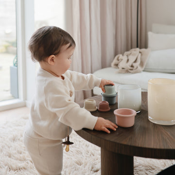 Mushie - Snack Cup - Made In Denmark - Blush TAX FREE at Posh Baby