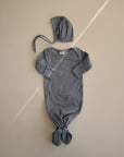 Ribbed Knotted Baby Gown