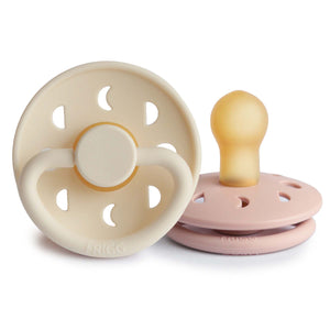 FRIGG Moon Natural Rubber Pacifier 2-Pack