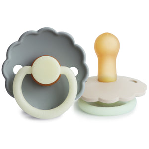 FRIGG Daisy Night Natural Rubber Pacifier | 2-Pack